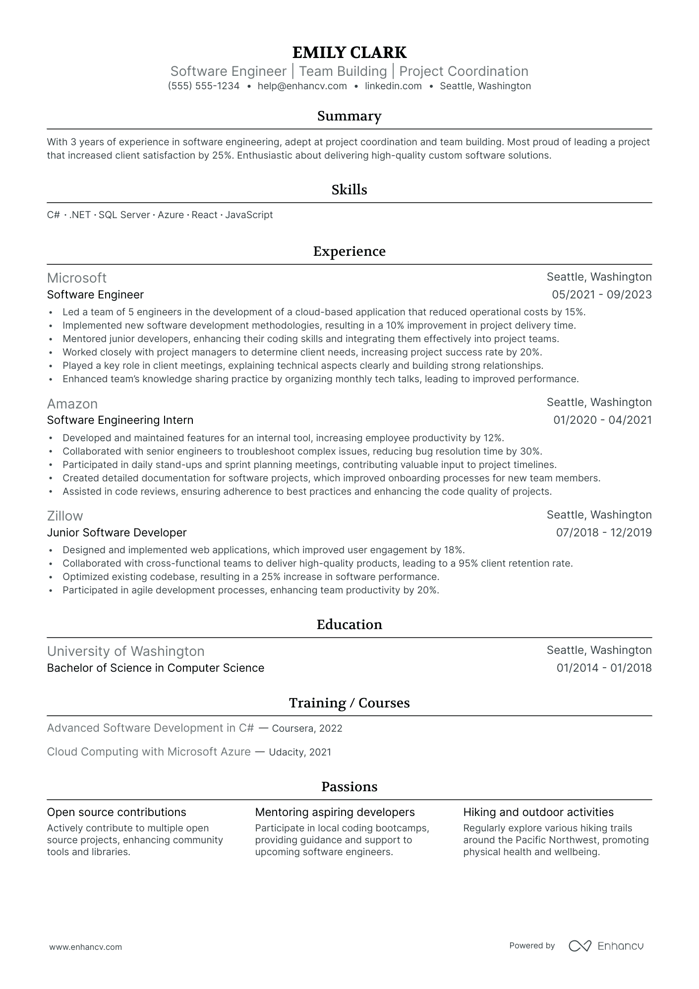 Software Engineer Manager resume example