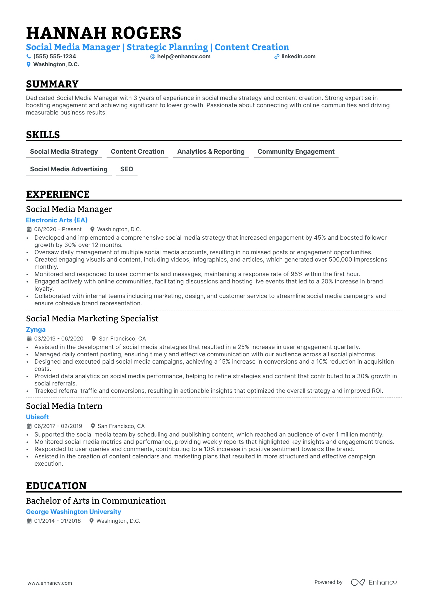 Assistant Social Media Manager Resume Example Resume Example