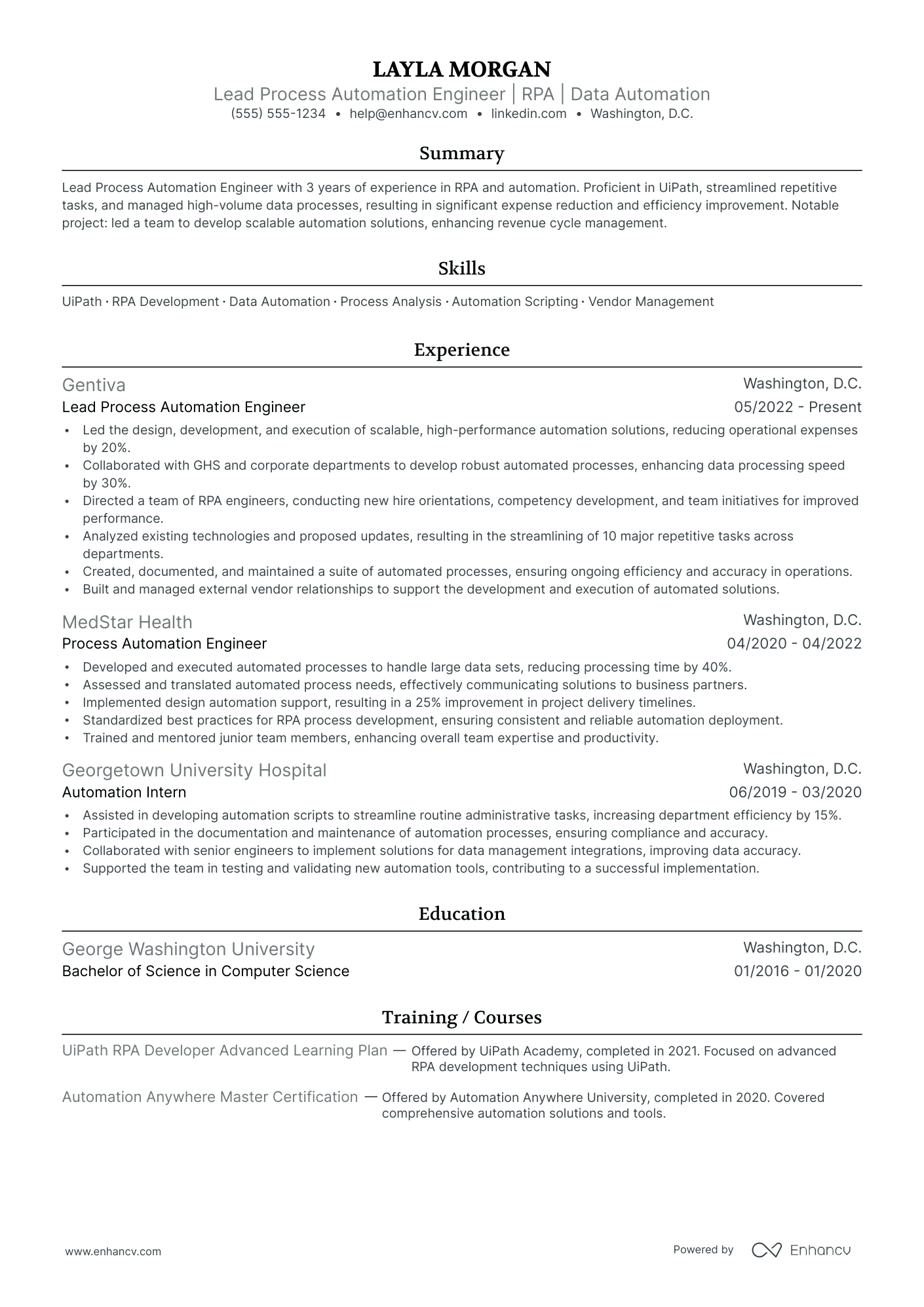 Lead Automation Engineer Resume Example Resume Example