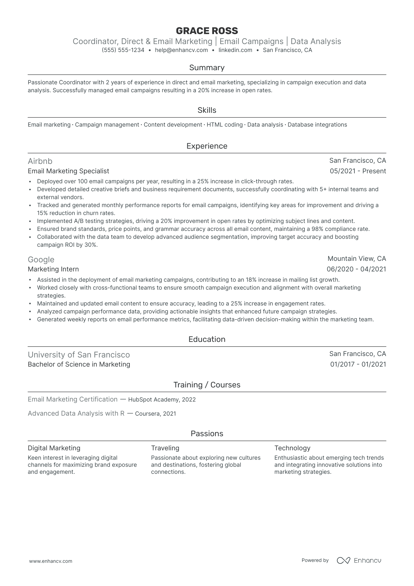 Email Marketing Coordinator Resume Example Resume Example