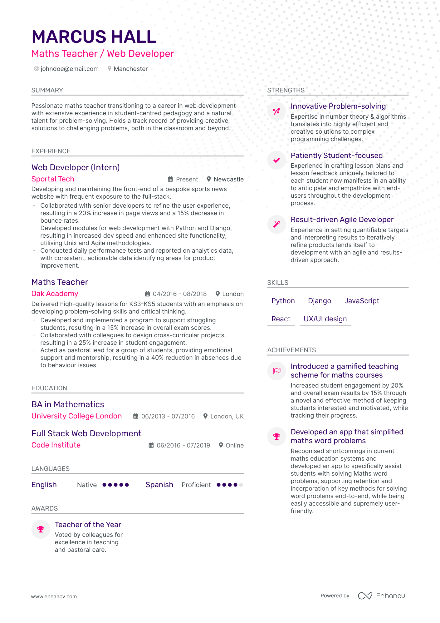 3 Teacher CV Examples for 2024