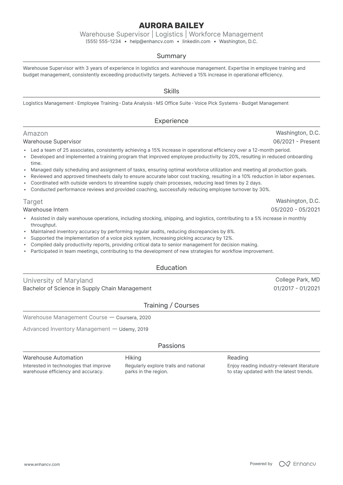 Assistant General Manager resume example