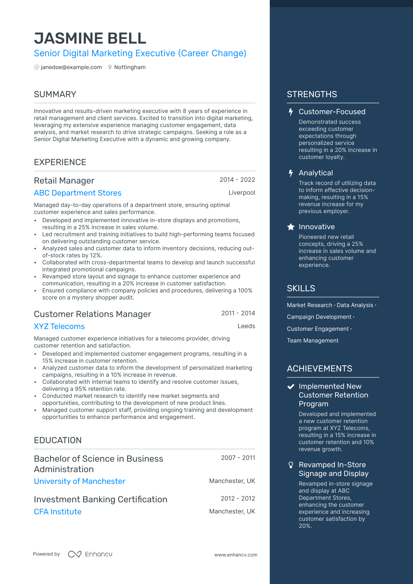 3 Digital Marketing Executive CV Examples For 2024   Image 