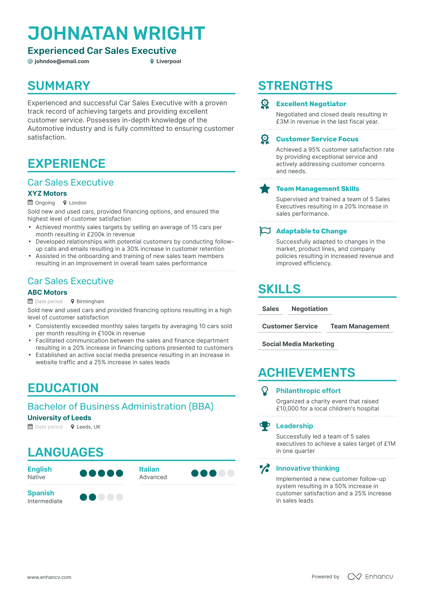 3 Executive CV Examples for 2023