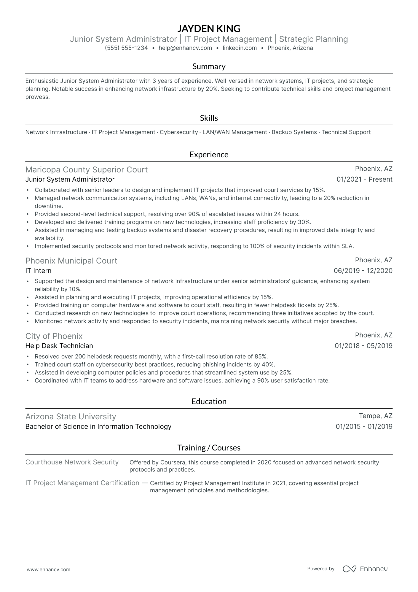 Deputy Chief Technology Officer resume example