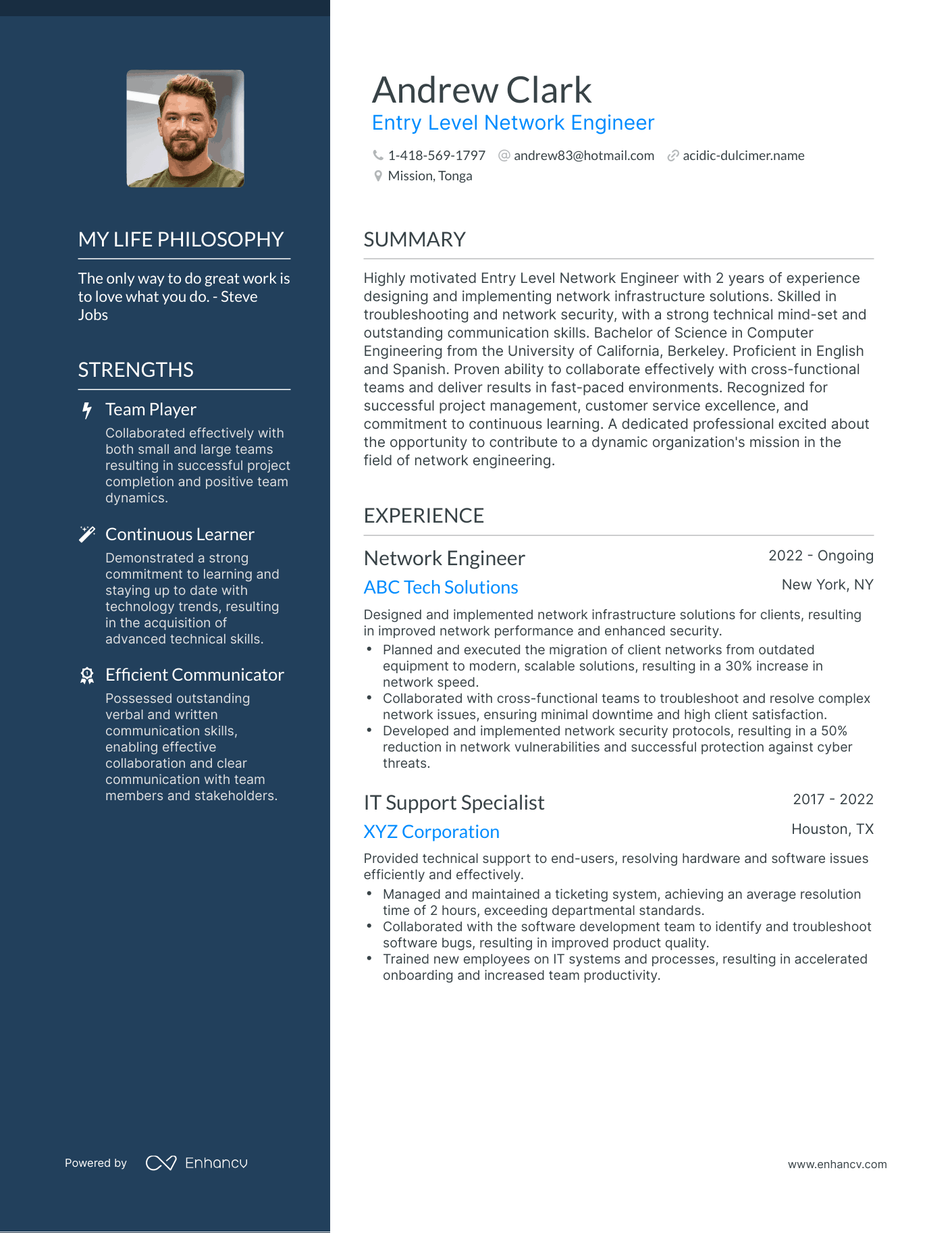 3 Entry Level Network Engineer Resume Examples & How-To Guide for 2024