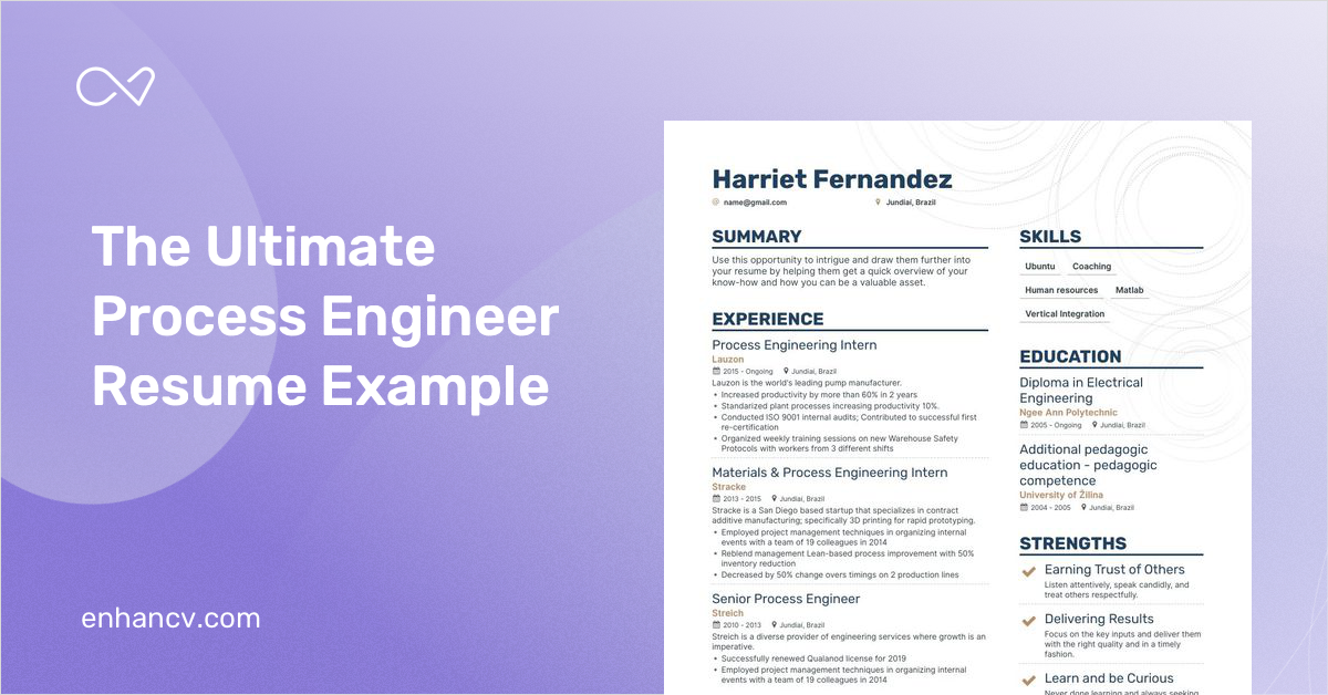 5 Process Engineer Resume Examples Guide For 2023   Process Engineer E36d35c655 