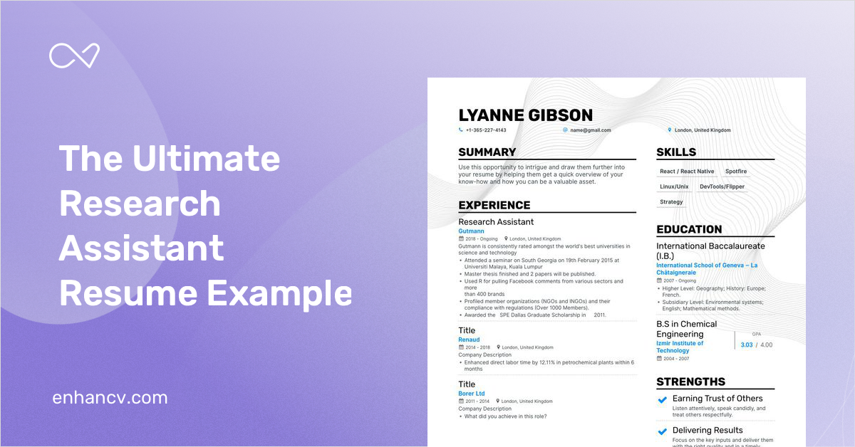 11 Research Assistant Resume Examples Guide For 2024   Research Assistant E583272ade 