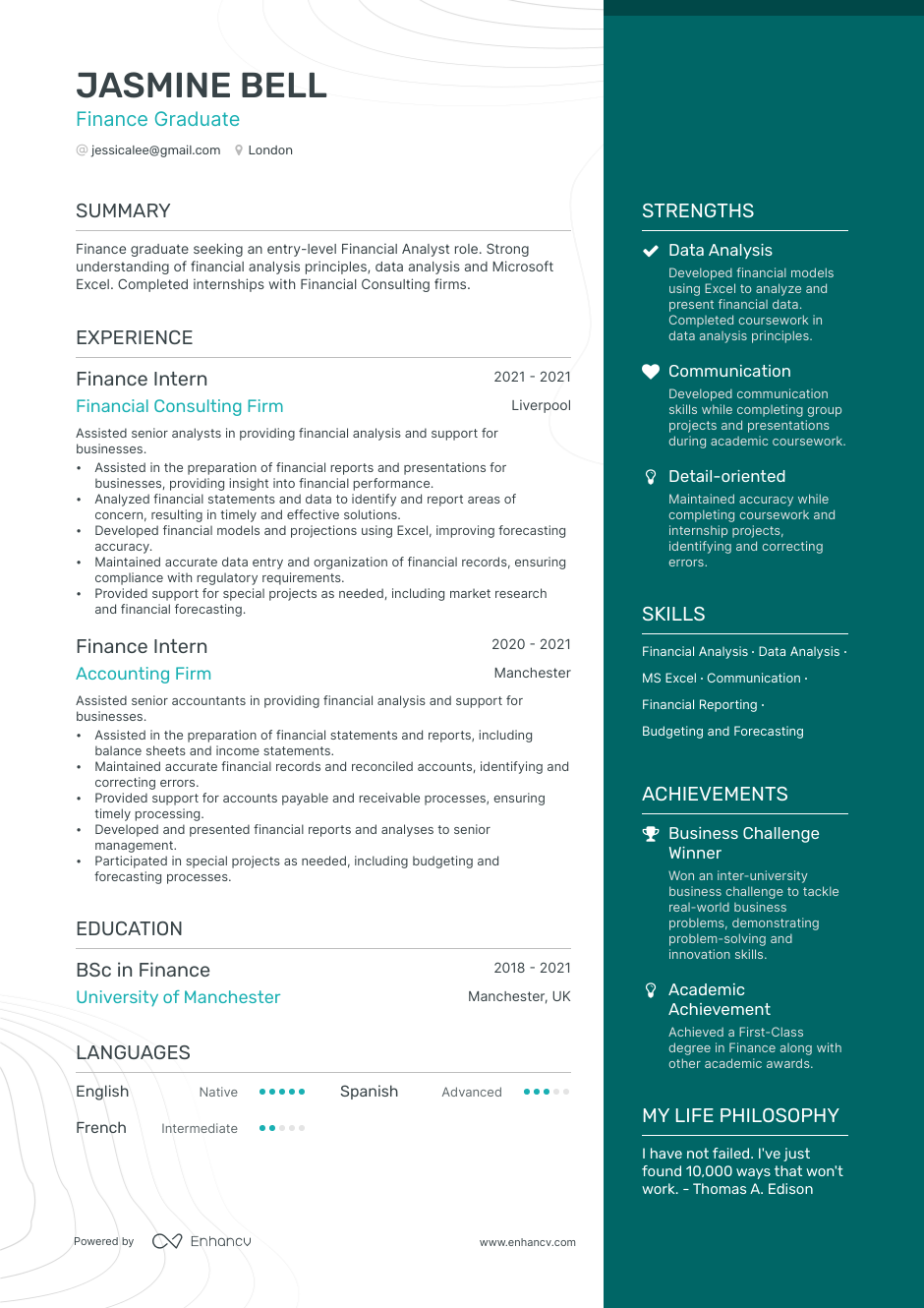 3 Financial Analyst CV Examples for 2023