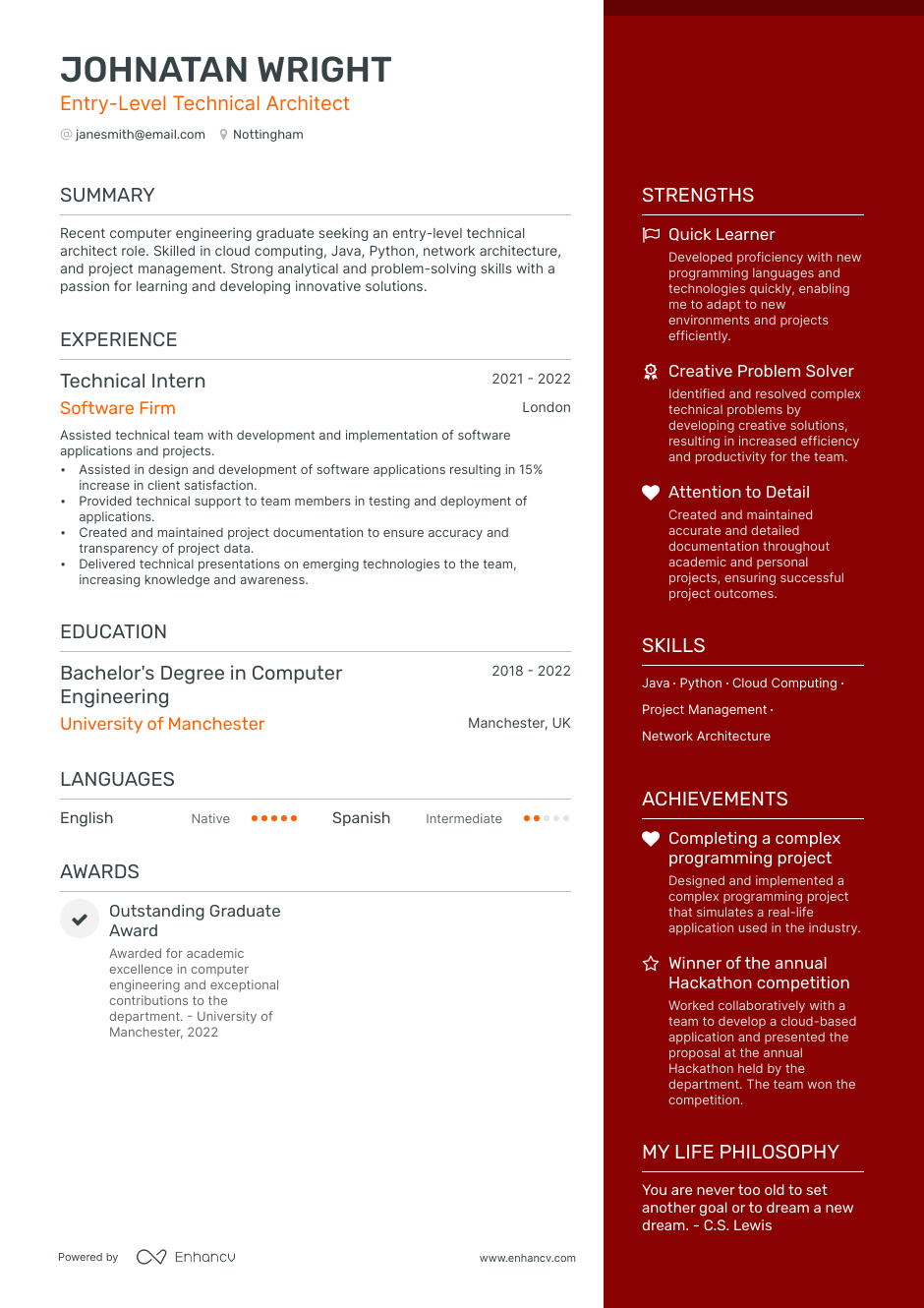 3 Architect CV Examples for 2023