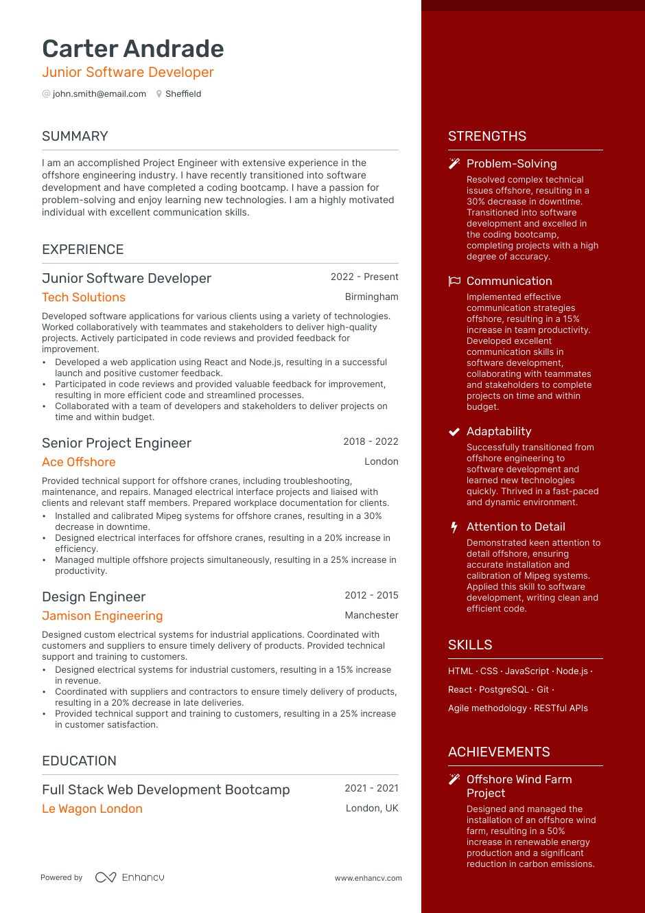 3 Project Engineer CV Examples for 2023