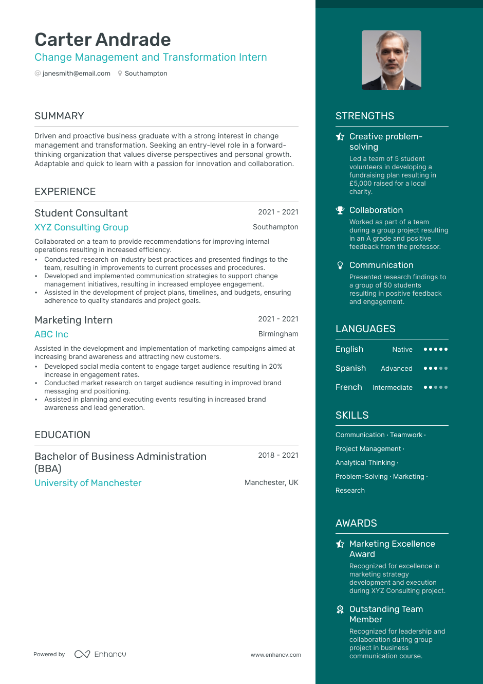 3 Change Management CV Examples for 2023