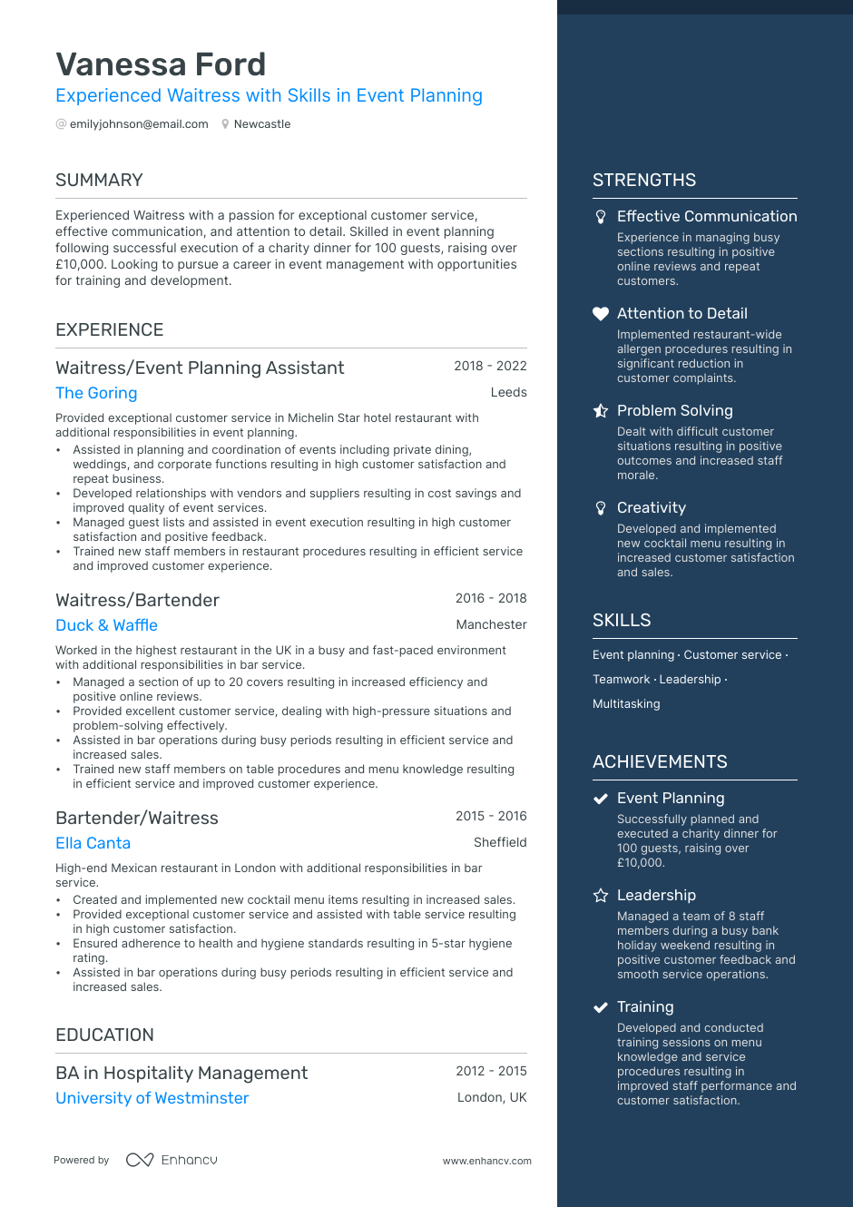 3-waitress-cv-examples-for-2023