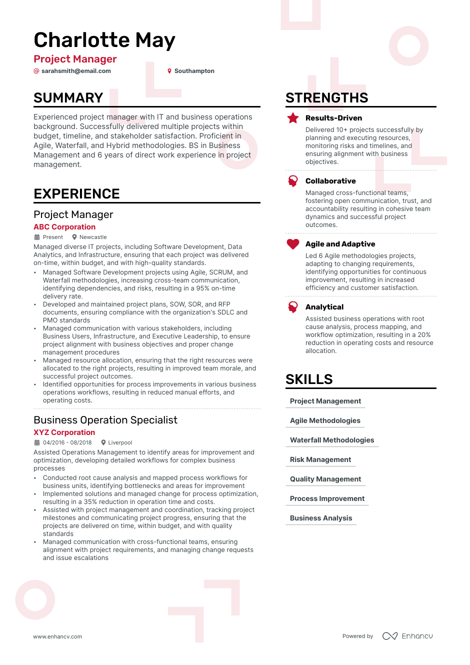 3 IT Project Manager CV Examples for 2023