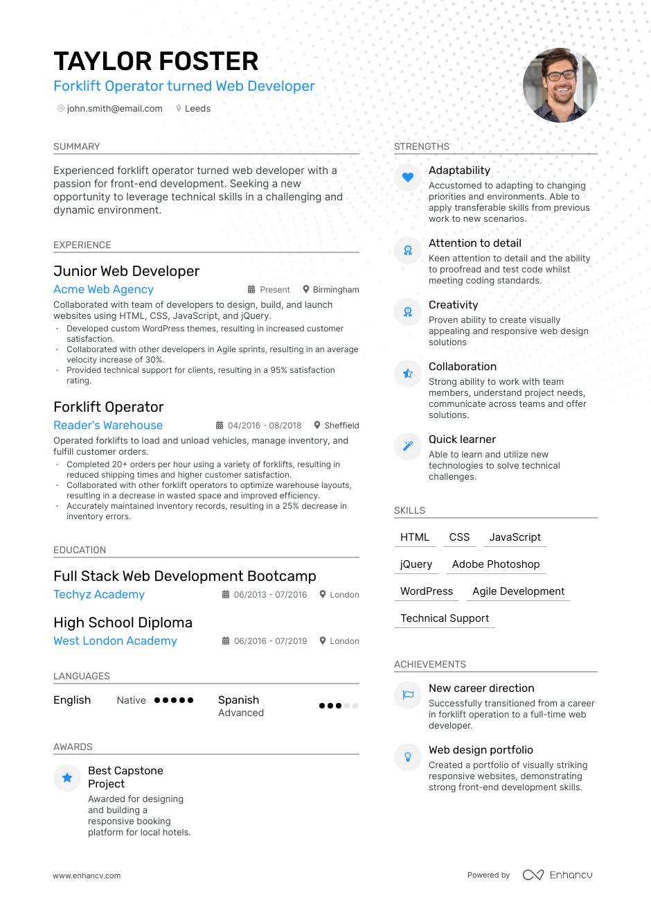 3 Forklift Operator CV Examples for 2023