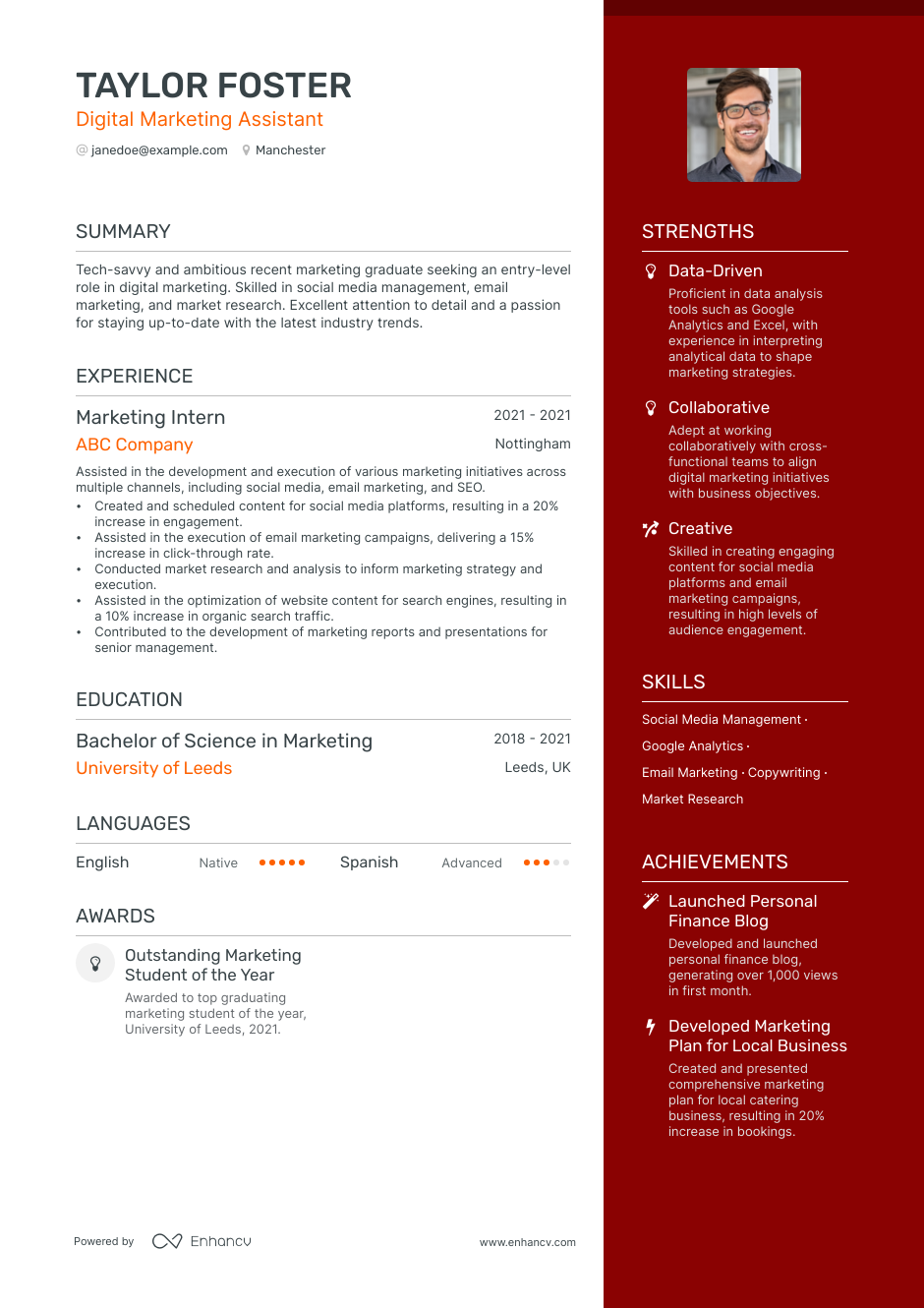 3 Digital Marketing Executive CV Examples for 2023