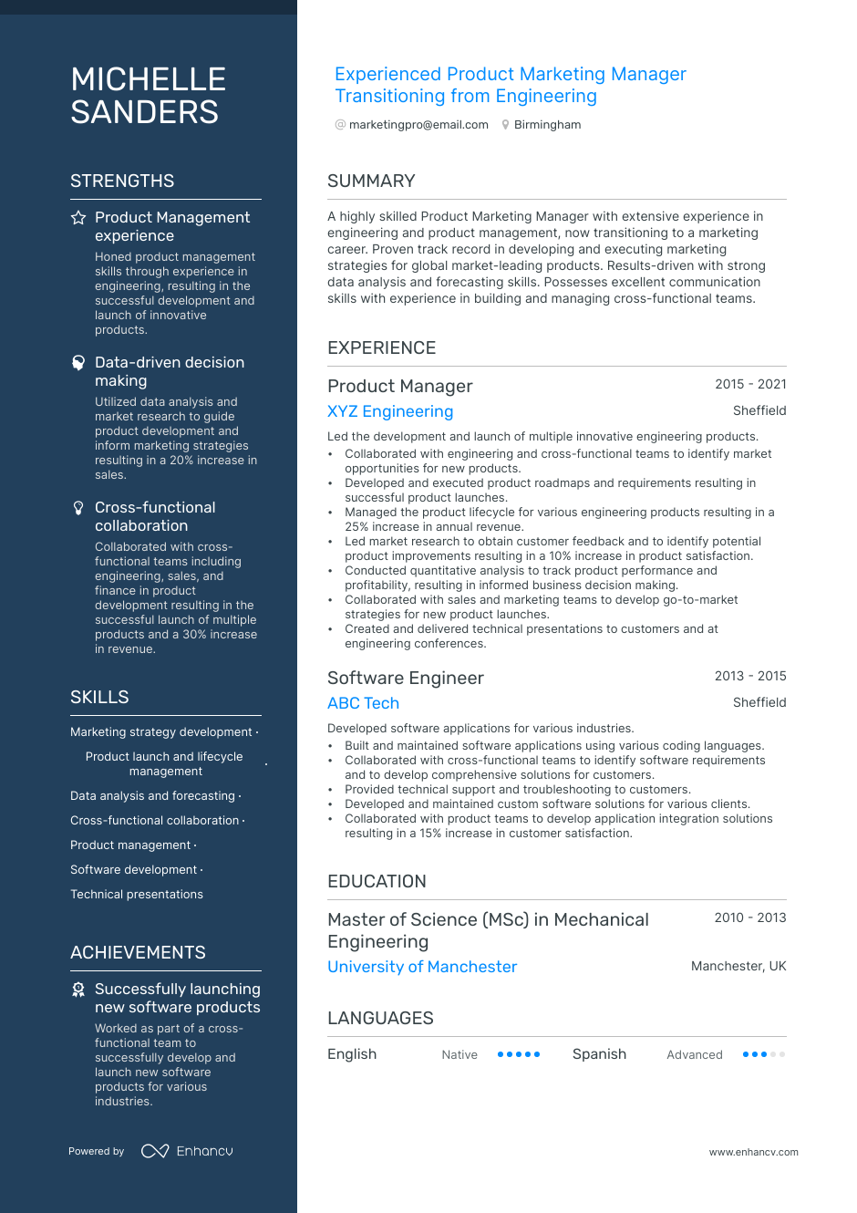 3 Product Marketing Manager CV Examples for 2023