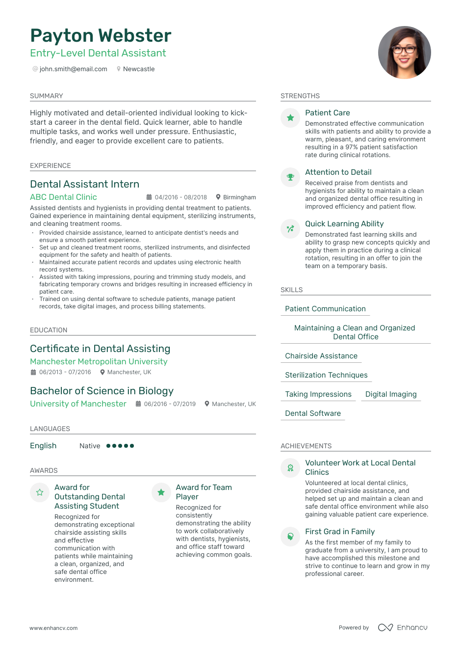 3 Dentist CV Examples For 2023   64805cefe45af8930a0d9b6c Cv 