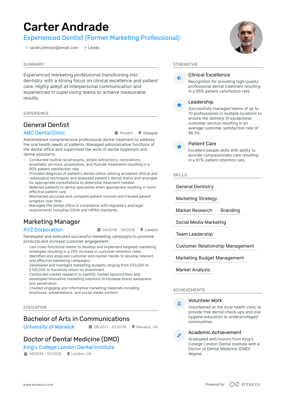 3 Dentist CV Examples for 2023