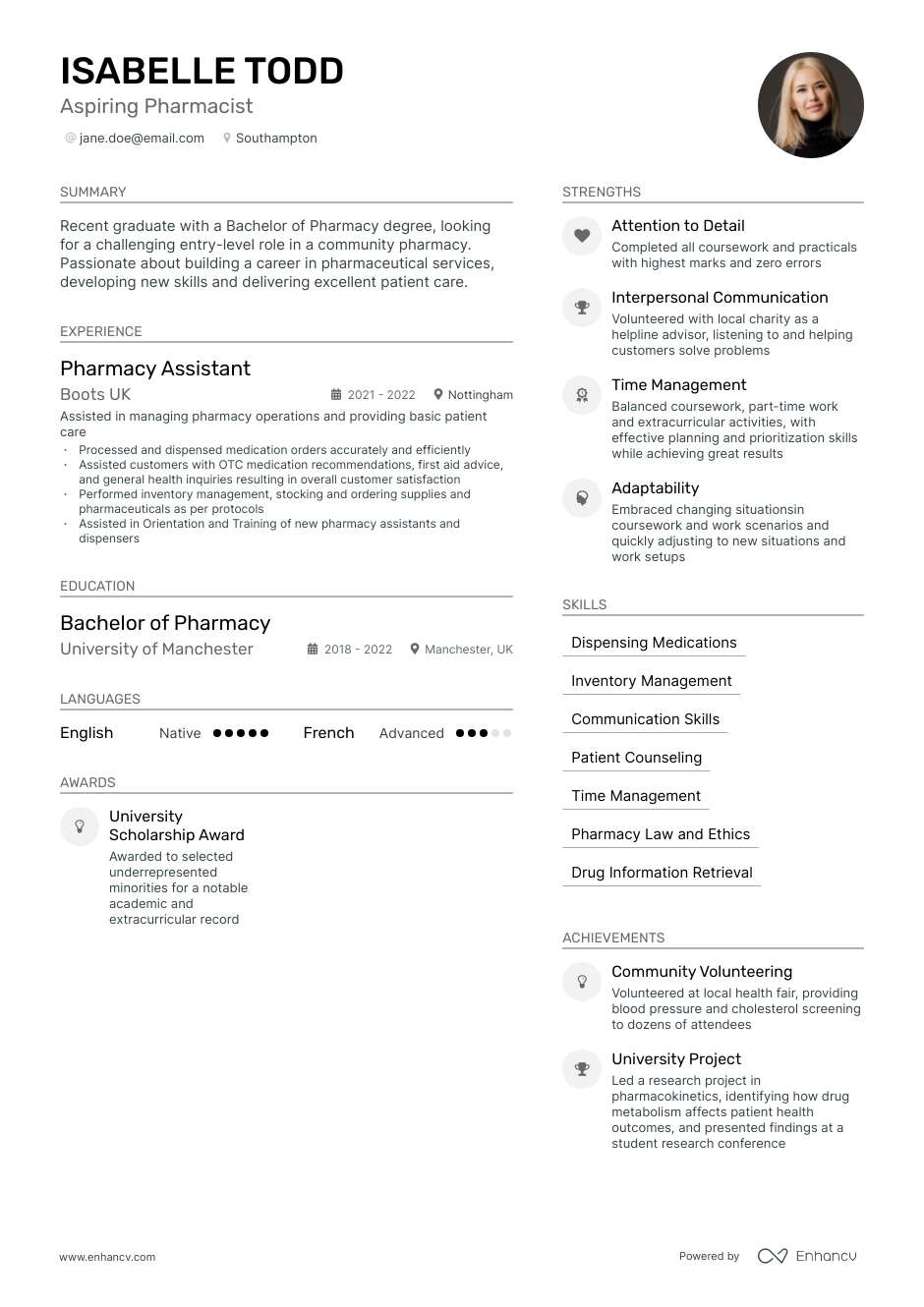 3 Pharmacist CV Examples for 2023