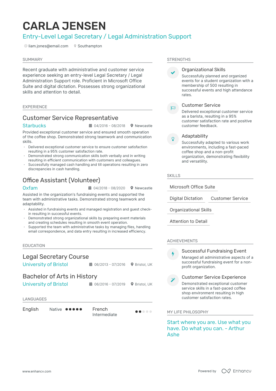 3 Secretary CV Examples for 2023