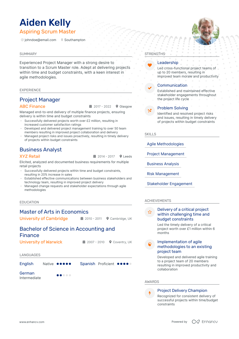 3 Scrum Master CV Examples for 2023