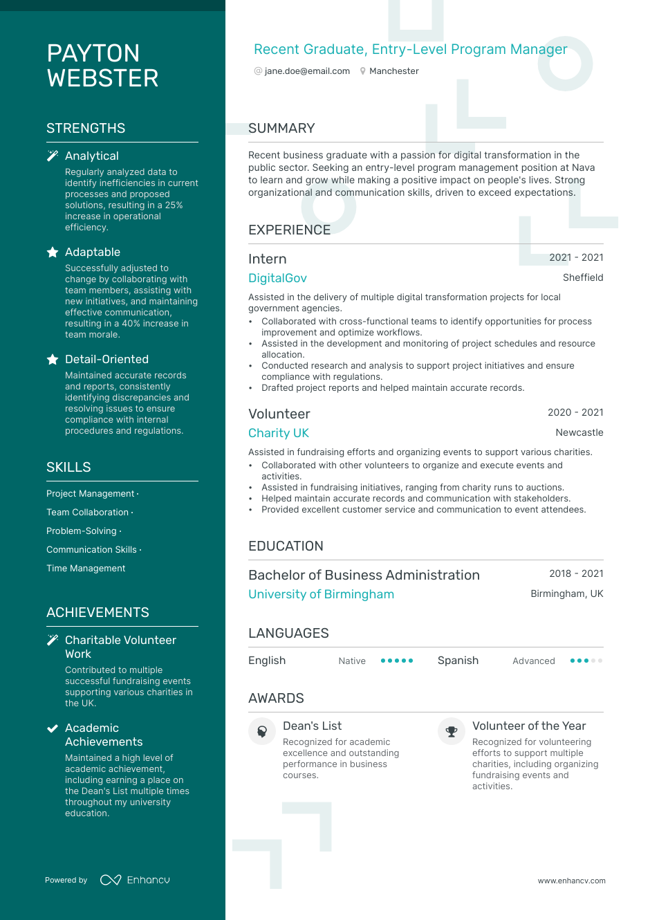 3 Program Manager CV Examples for 2023