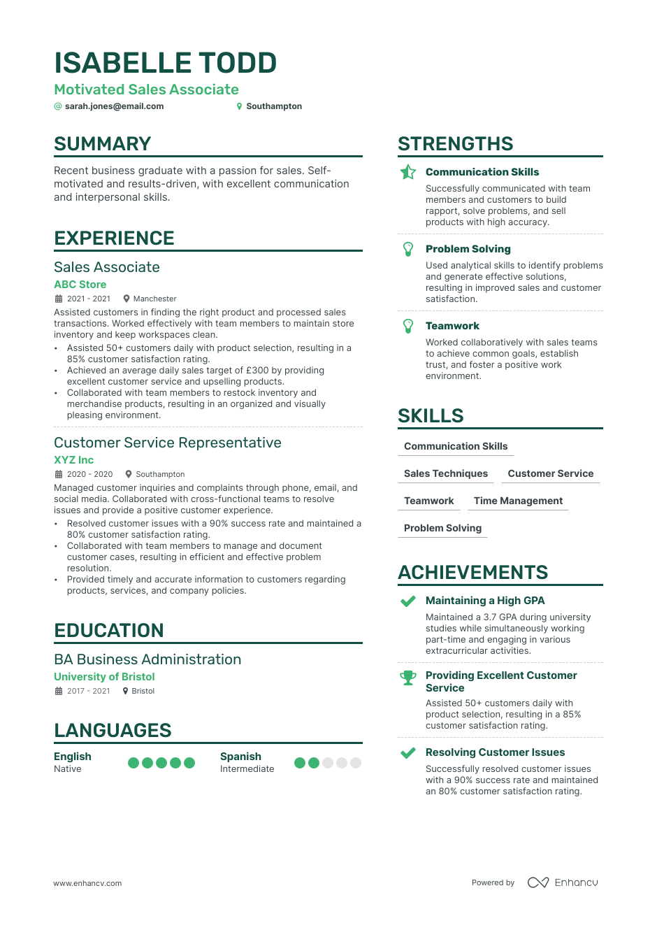 3 Sales Director CV Examples For 2023   64805d24e45af8930a0d9c6b Cv 