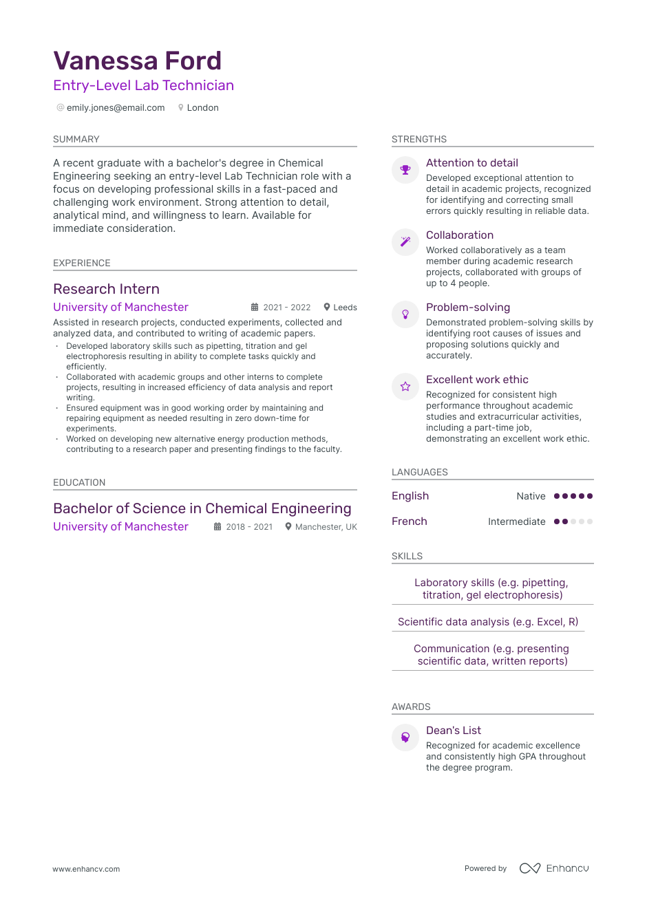 3 Lab Technician CV Examples for 2023