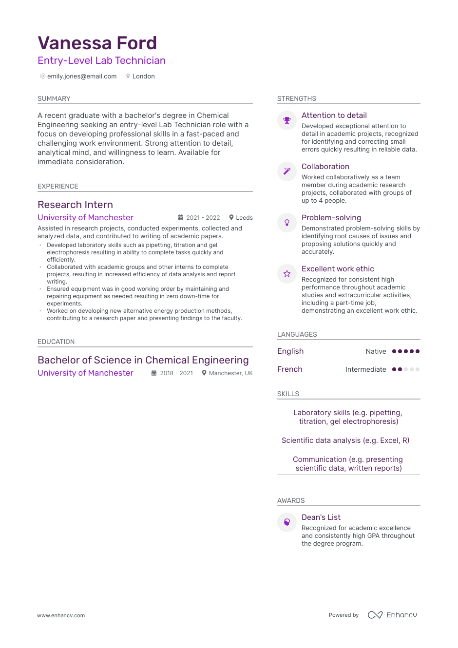 3 Lab Technician CV Examples For 2023