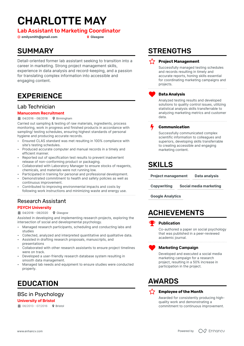 3 Lab Assistant CV Examples for 2023