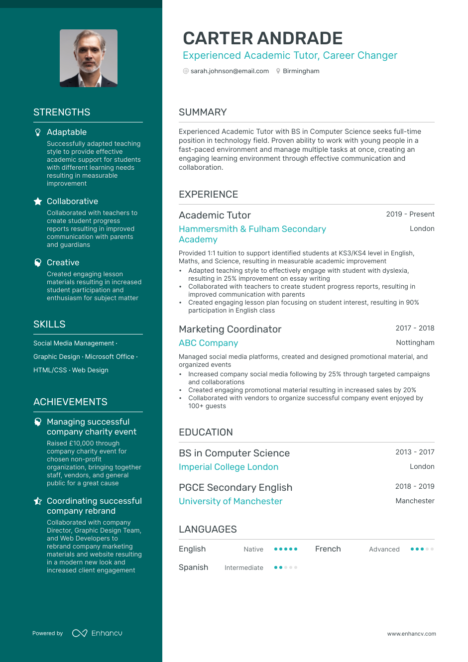 3 Tutor CV Examples for 2023