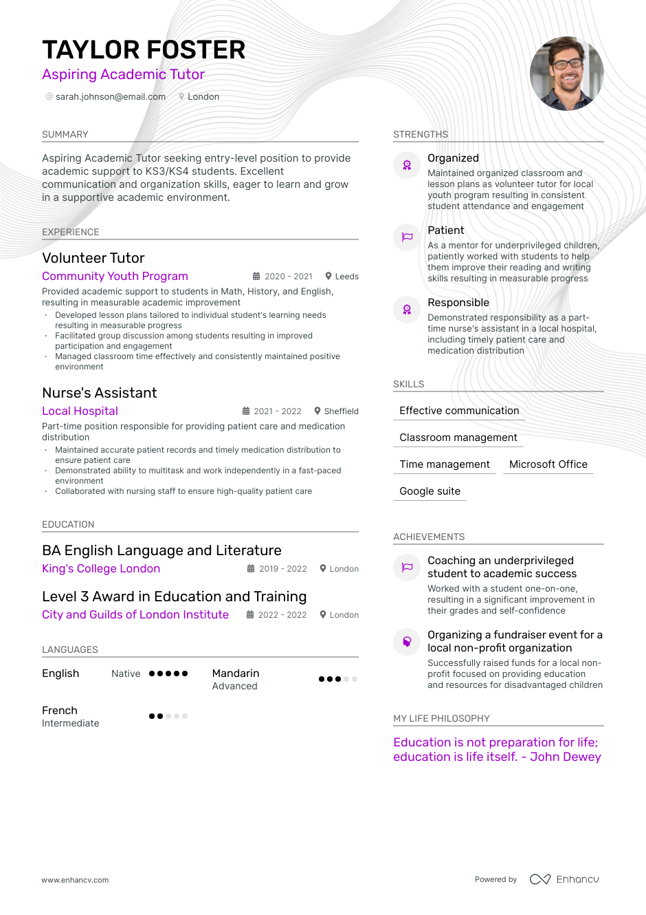3 Tutor CV Examples For 2023