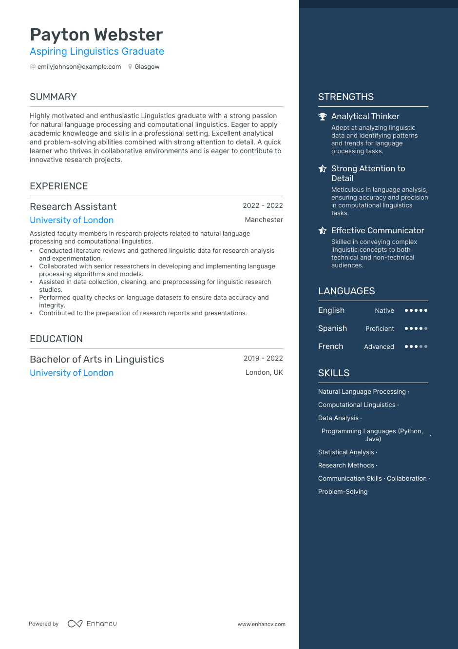3 Professor CV Examples for 2023