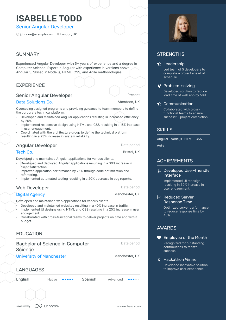 5 Angular Developer Resume Examples And Guide For 2023 1938