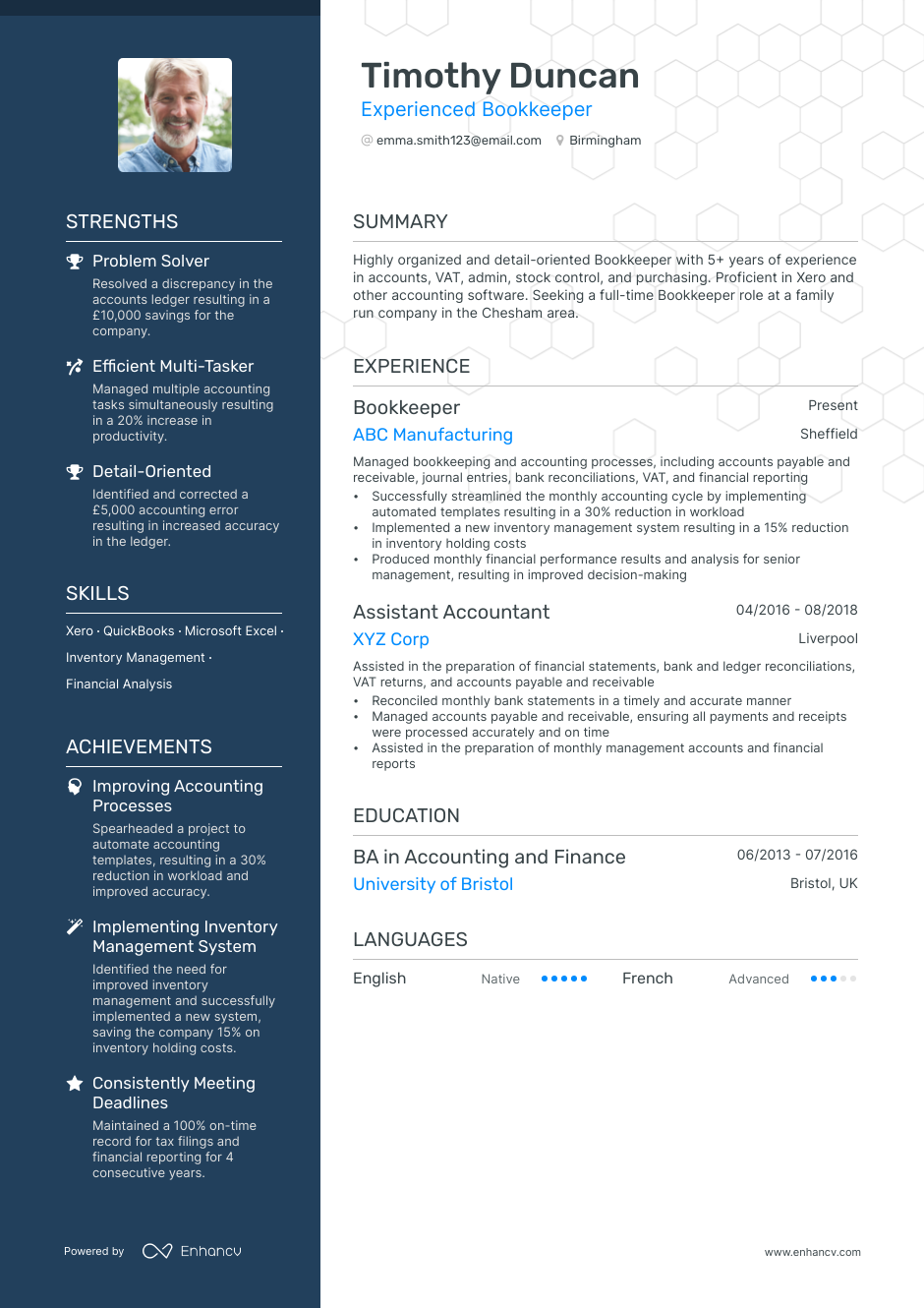 3 Bookkeeper CV Examples for 2023