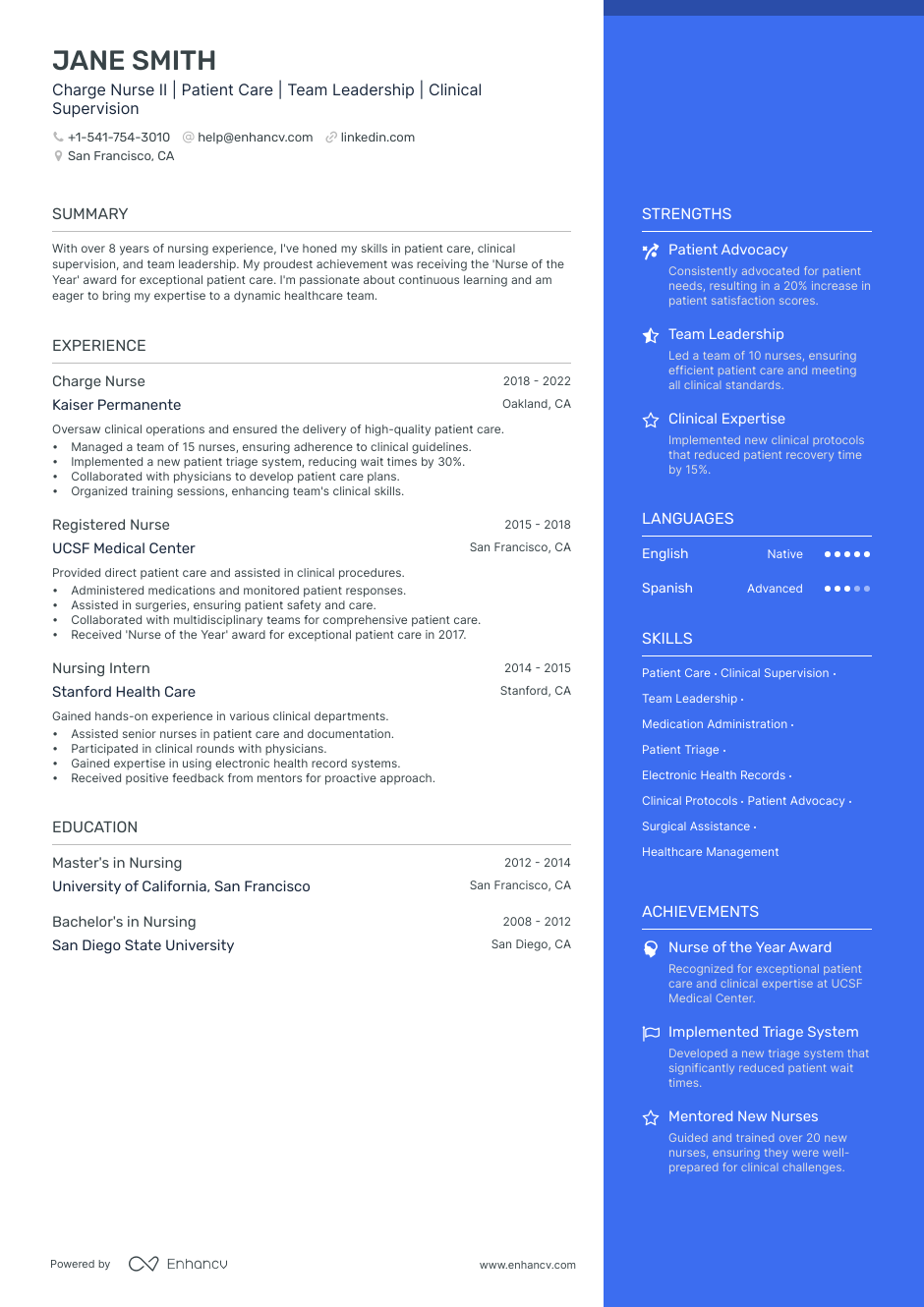 5 Charge Nurse Resume Examples Guide For 2023   Charge Nurse Resume 