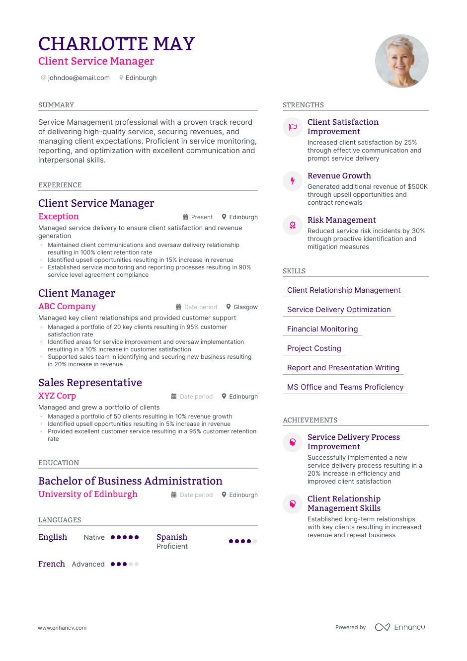 5 Client Service Manager Resume Examples Guide For 2023   Client Service Manager Resume 