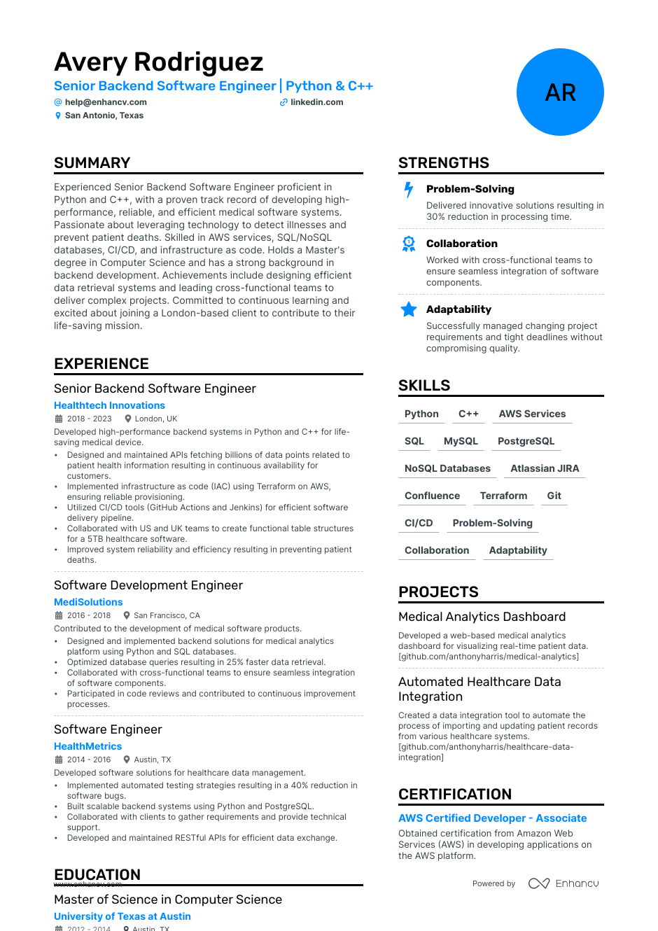 5 Cloud Architect Resume Examples & Guide For 2023