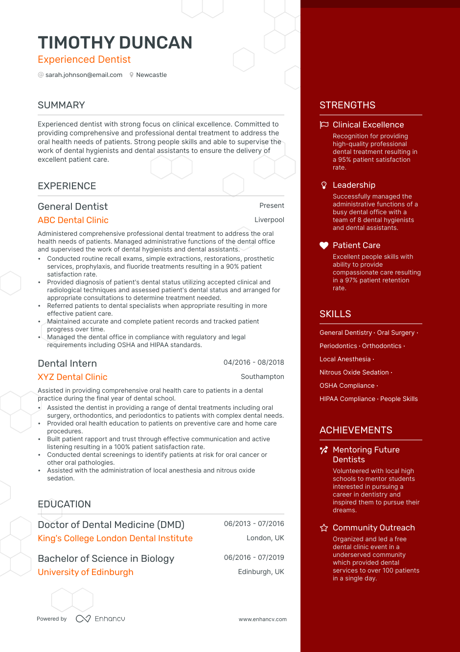 3 Dentist CV Examples for 2023