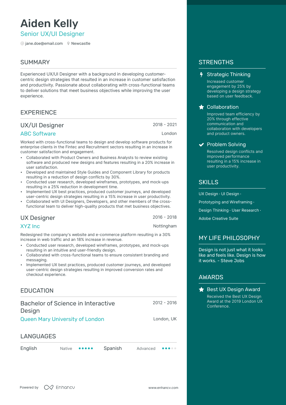 3 Designer CV Examples for 2023