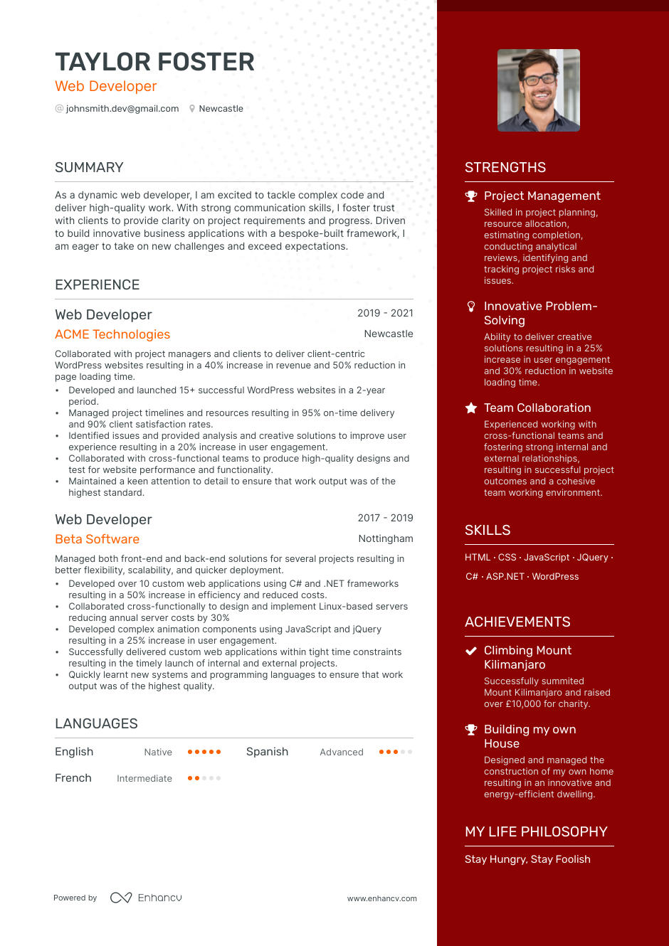 3 Developer CV Examples for 2023