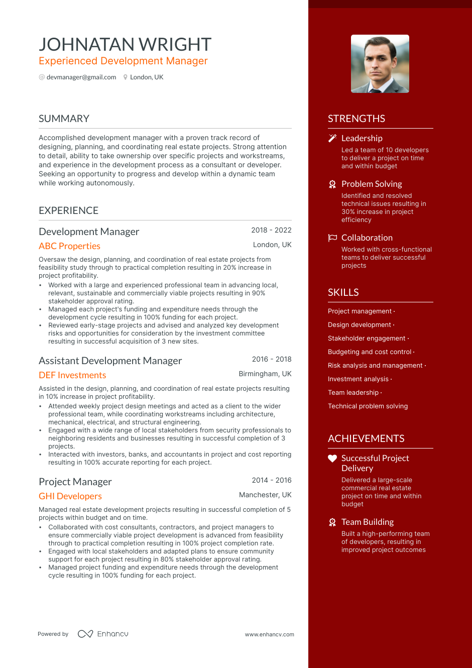 5 Development Manager Resume Examples & Guide for 2023