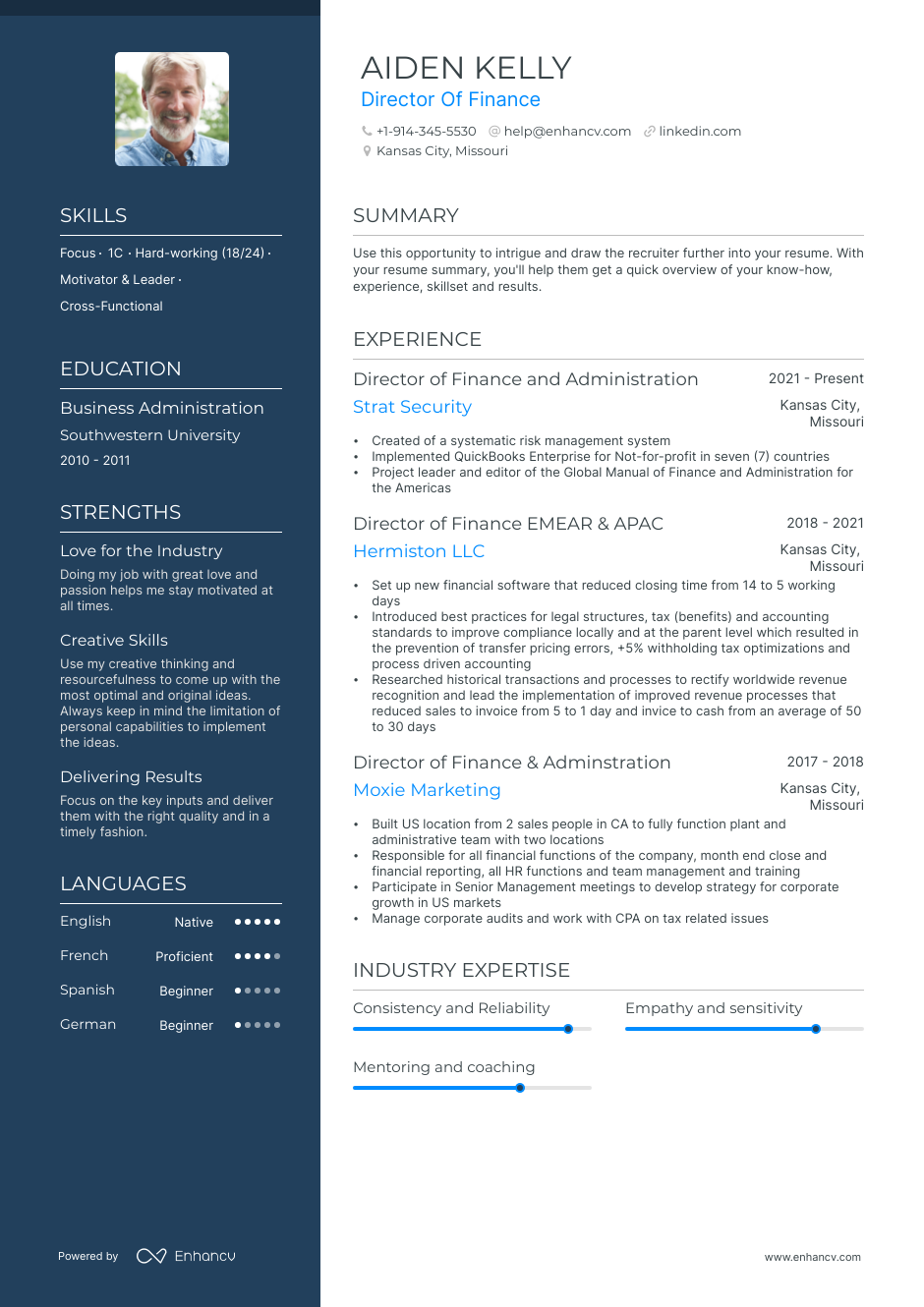 5 Director of Finance Resume Examples & Guide for 2023