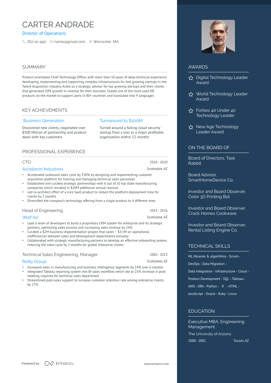 5 Director Of Operations Resume Examples & Guide for 2023