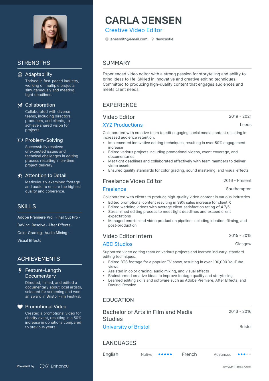 3 Editor CV Examples for 2023