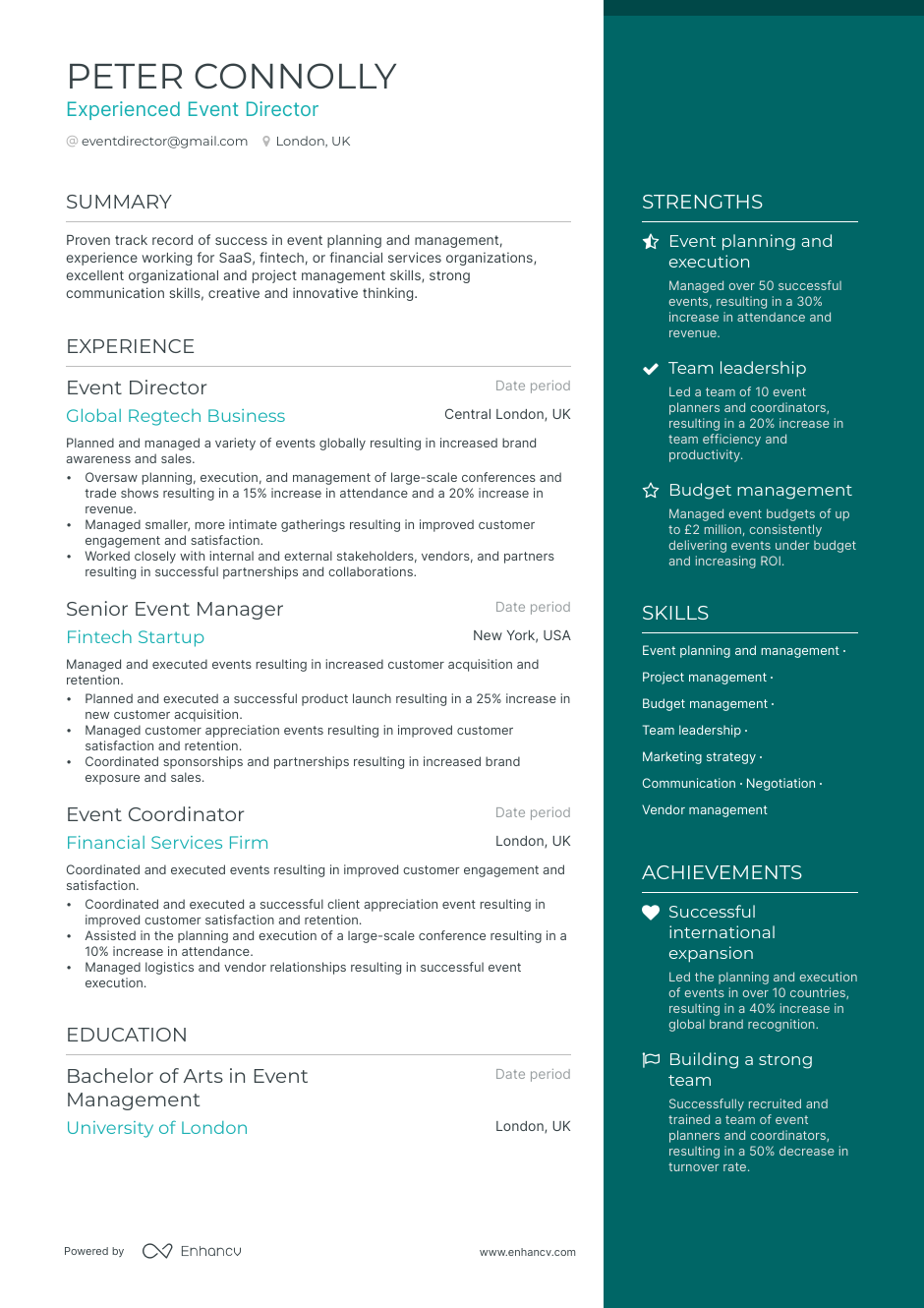 5 Event Director Resume Examples & Guide for 2023