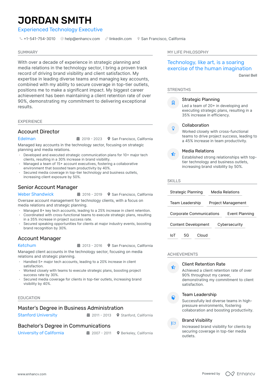 Leadership Resume & Cover letter Template  Modern Executive Resume - Shop  NetWerk®
