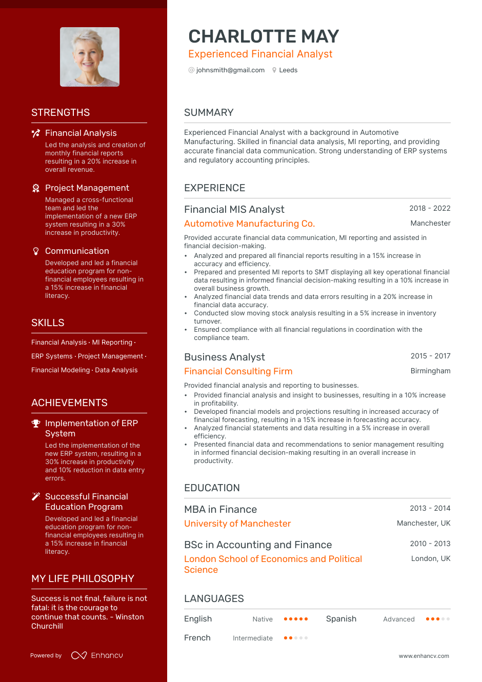 3 Financial Analyst CV Examples for 2023