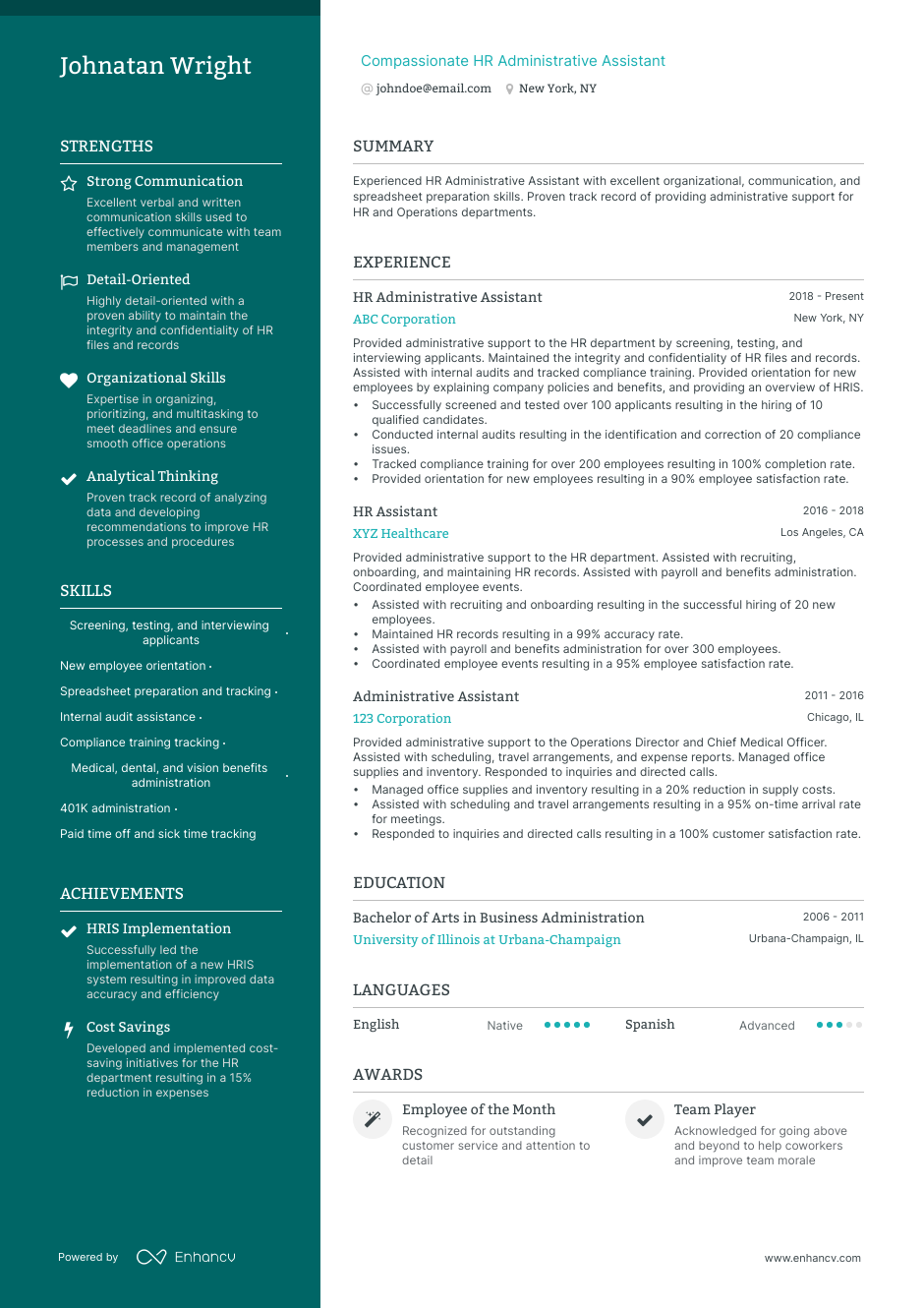 5 HR Administrative Assistant Resume Examples Guide For 2023   Hr Administrative Assistant Resume 